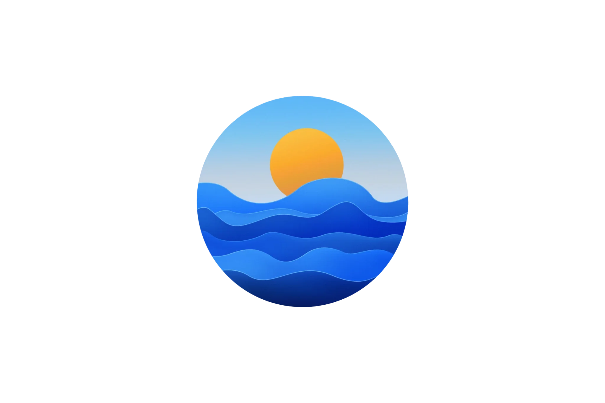 The same sunset logo without a background