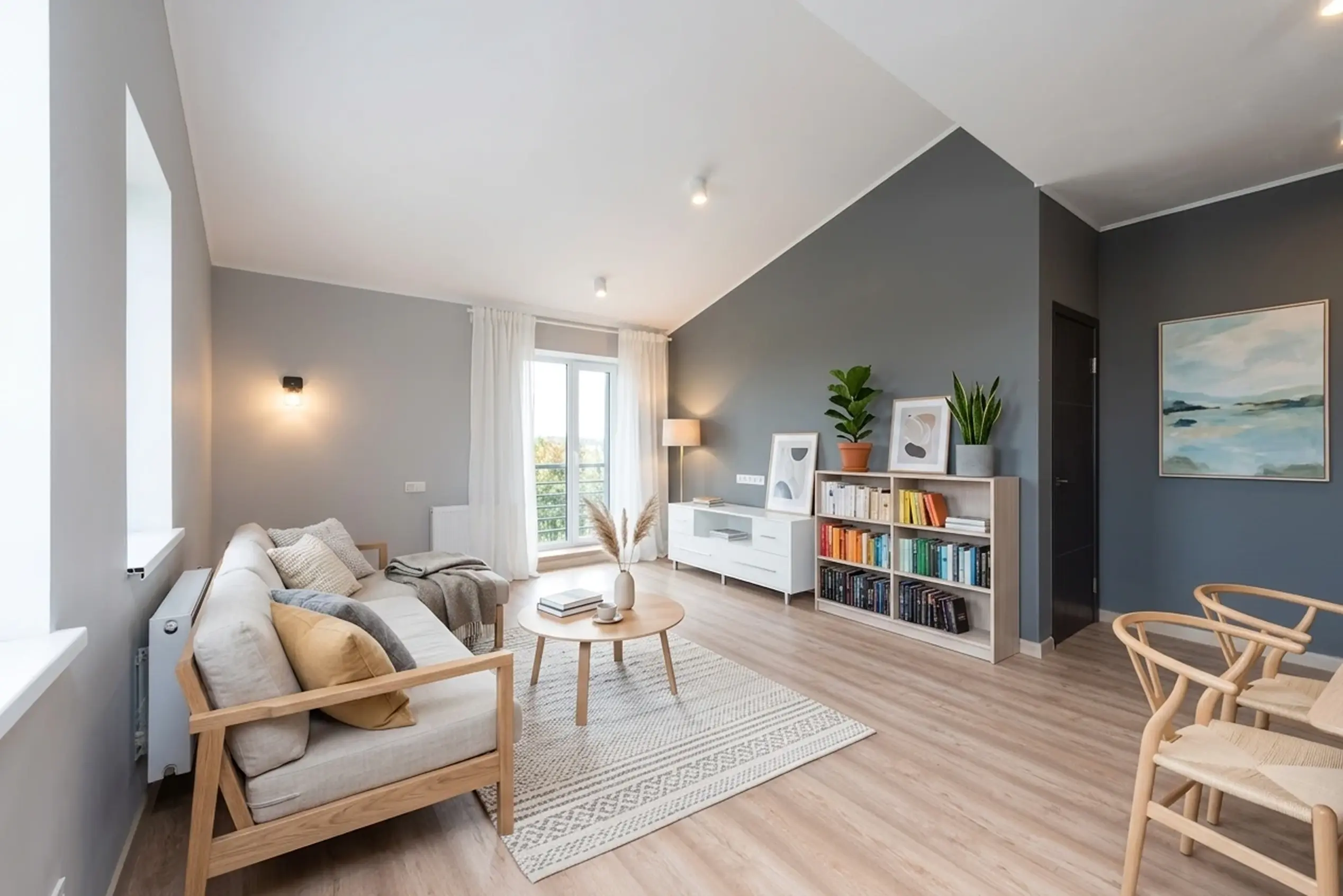 Concept de pièce en design intérieur généré