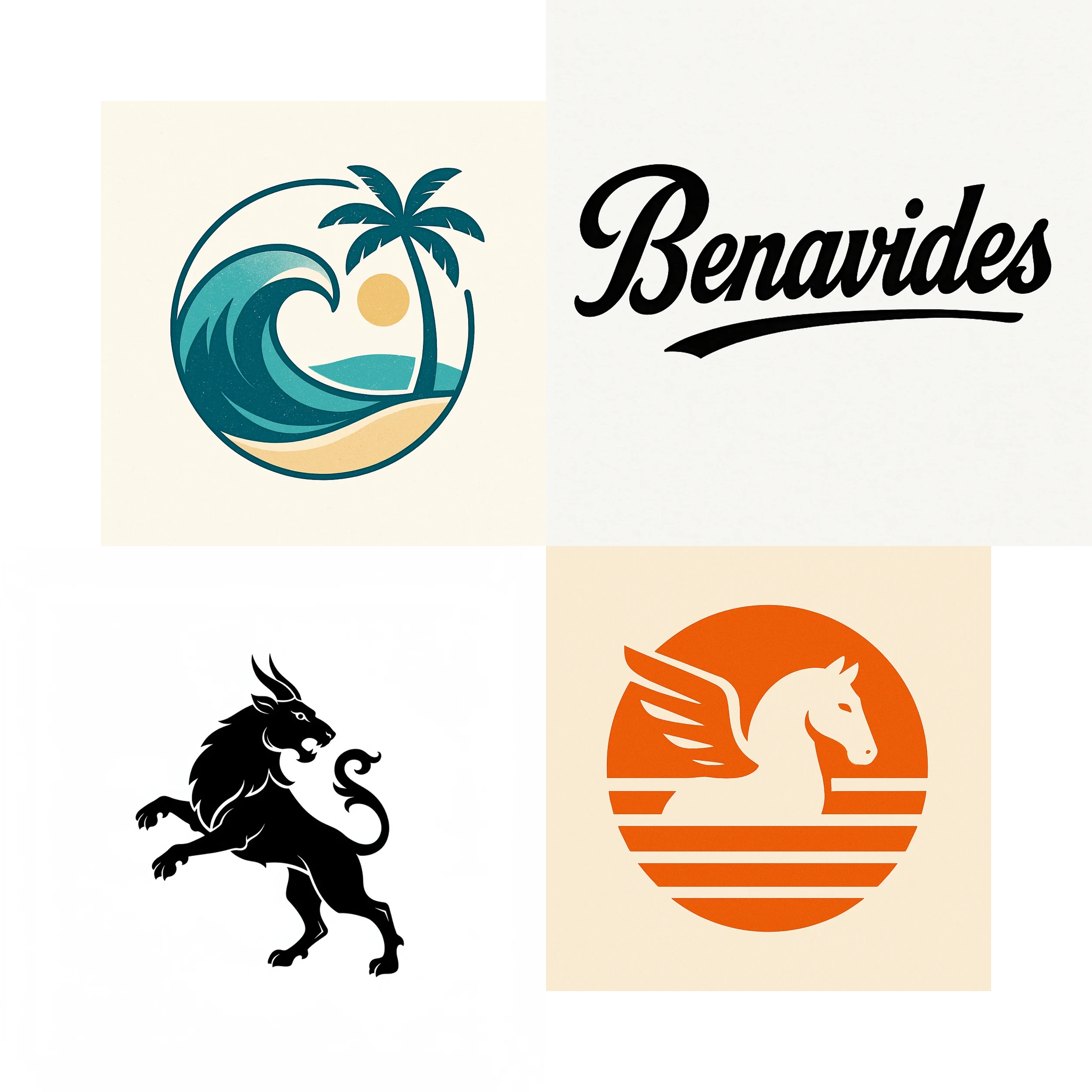 Concepto de marca generado para explorar logos