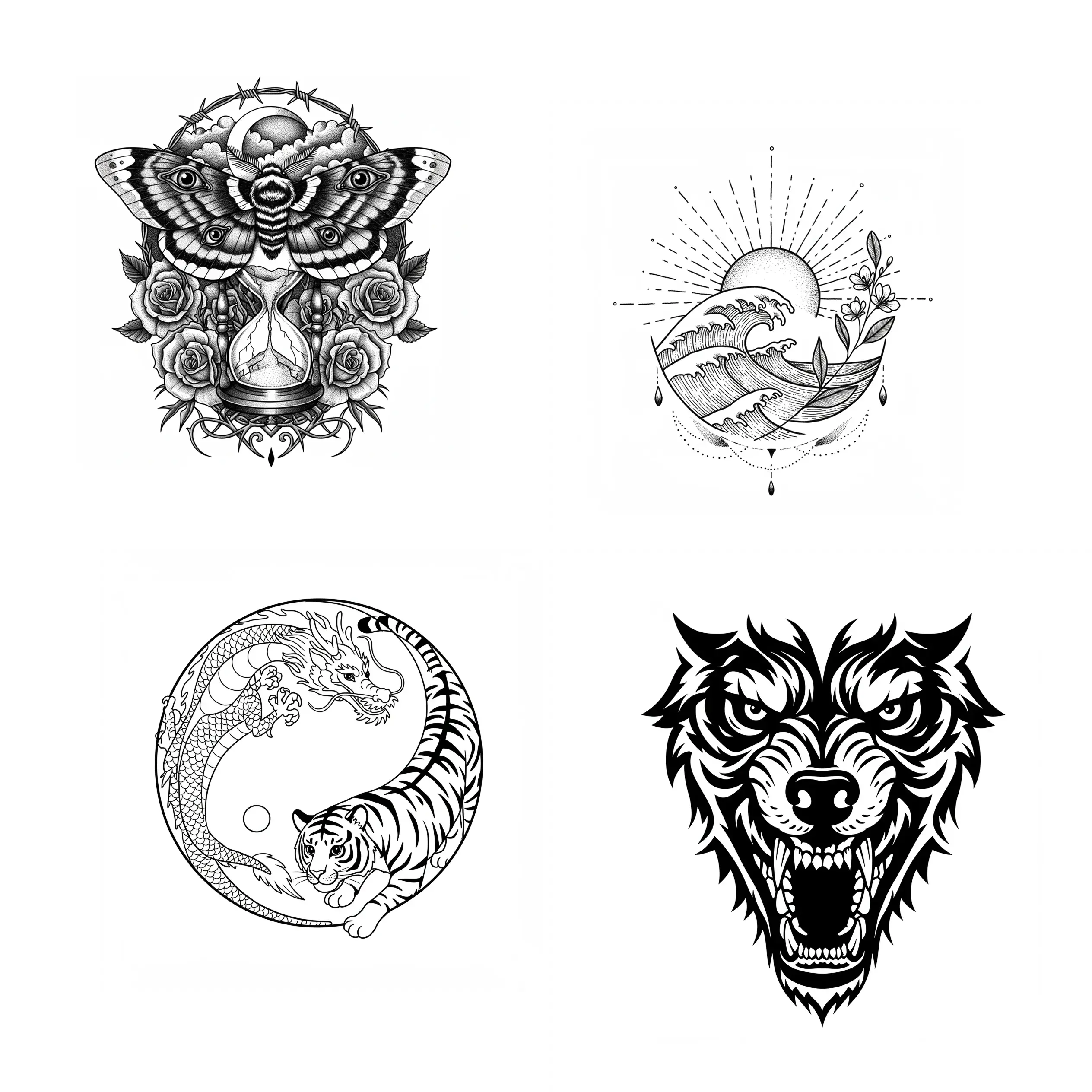 Concepto de inspiración para tatuaje generado